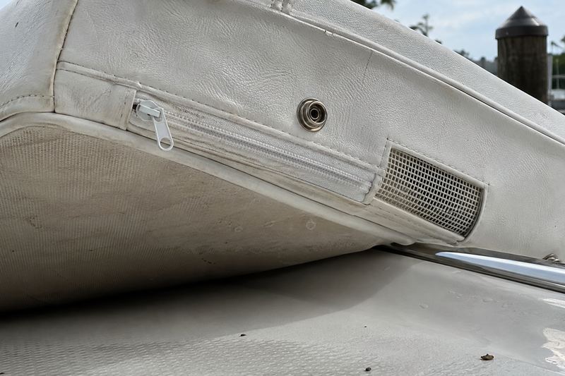 Stainless snaps and a marine zipper under every cover