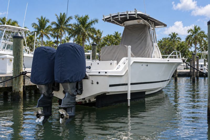 27 ft center console, new navy console and outboard covers