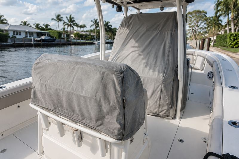 33 ft center console, worn console covers