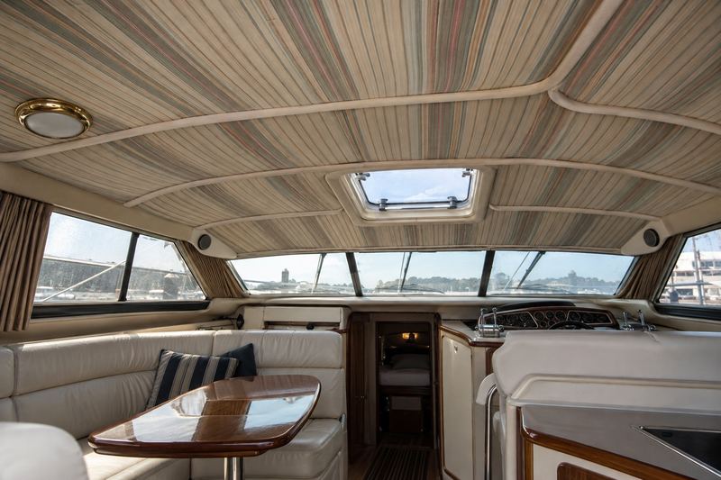 36 ft express cruiser, worn headliner